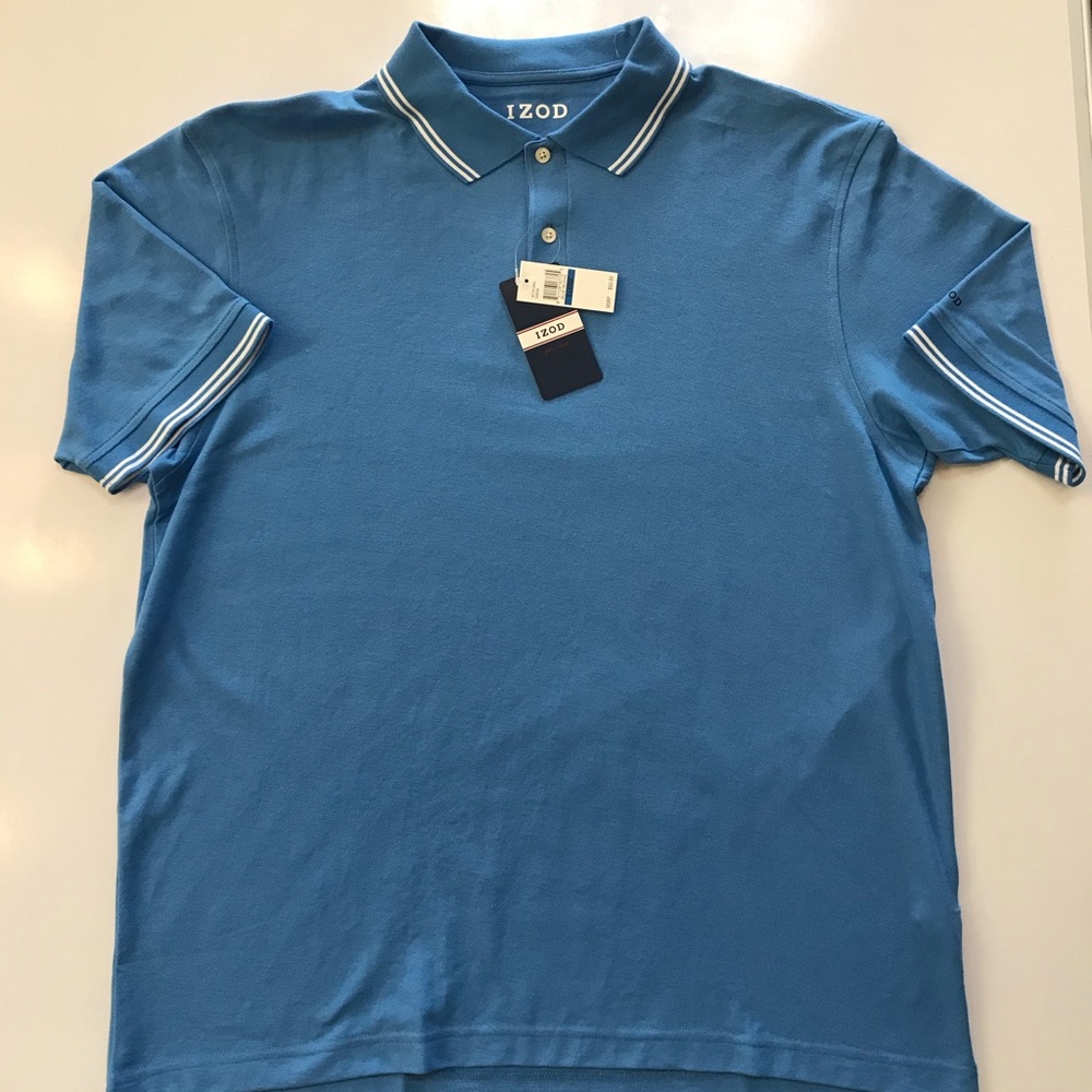 Izod XL Blue Revival SS polo shirt.